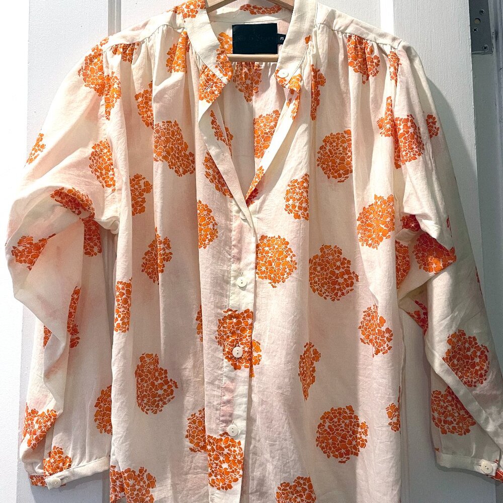 No. 6 floral button up blouse